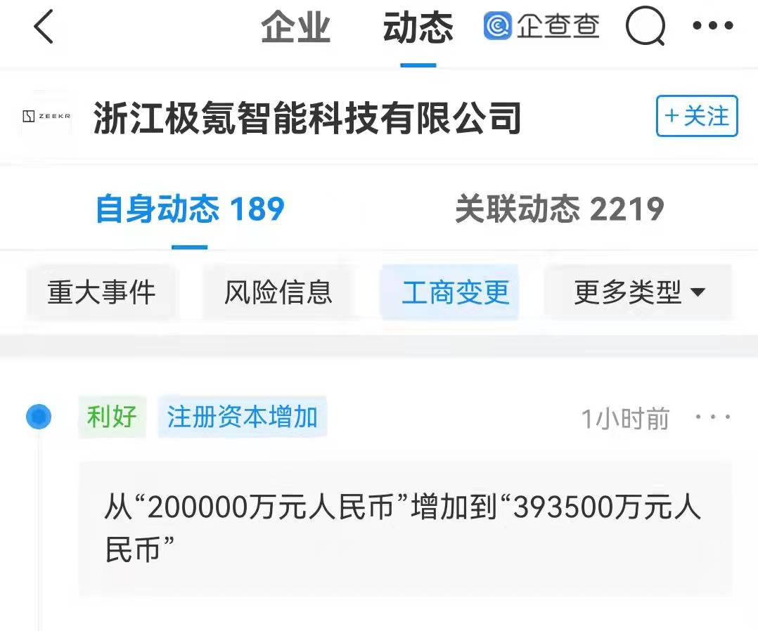 浙江极氪智能科技有限公司